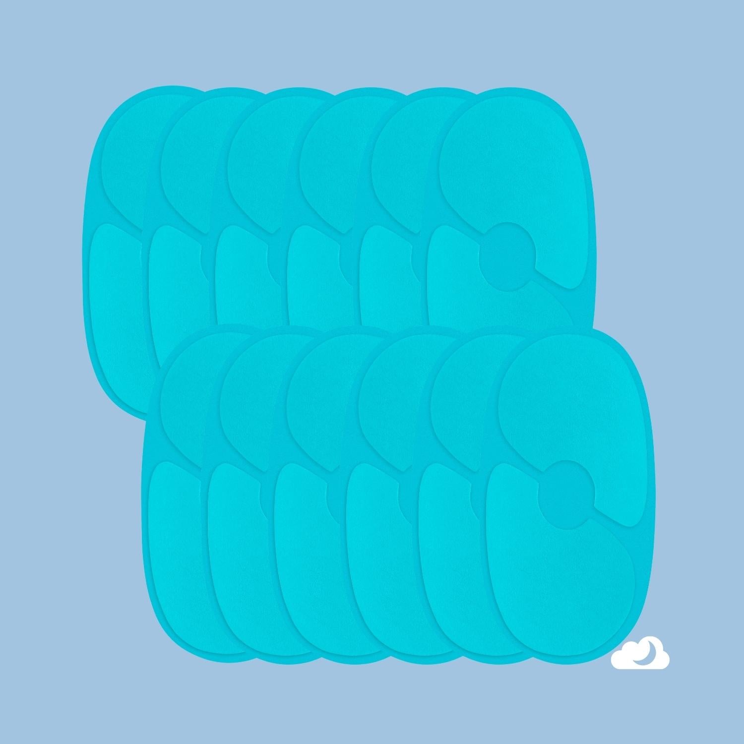 RIPPLE Bathtub Mat - blue